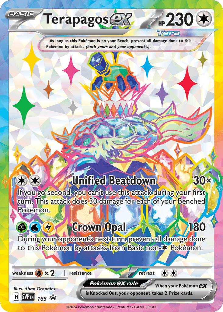 Terapagos ex, Scarlet & Violet Black Star Promos 165