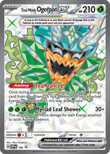 Teal Mask Ogerpon ex, Scarlet & Violet Black Star Promos 166