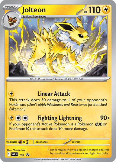 Jolteon, Scarlet & Violet Black Star Promos 169