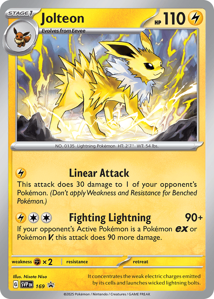 Jolteon, Scarlet & Violet Black Star Promos 169