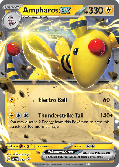Ampharos ex, Scarlet & Violet Black Star Promos 16