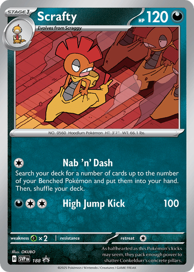 Scrafty, Scarlet & Violet Black Star Promos 188