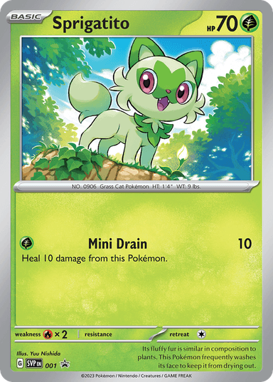 Sprigatito, Scarlet & Violet Black Star Promos 1