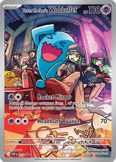 Team Rocket's Wobbuffet, Scarlet & Violet Black Star Promos 203