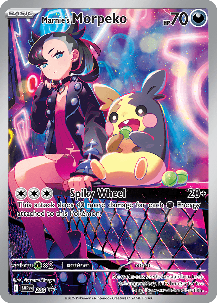 Marnie's Morpeko, Scarlet & Violet Black Star Promos 206