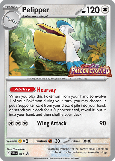 Pelipper, Scarlet & Violet Black Star Promos 22