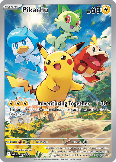 Pikachu, Scarlet & Violet Black Star Promos 27
