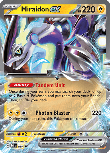 Miraidon ex, Scarlet & Violet Black Star Promos 28