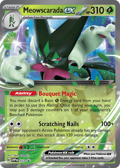 Meowscarada ex, Scarlet & Violet Black Star Promos 33