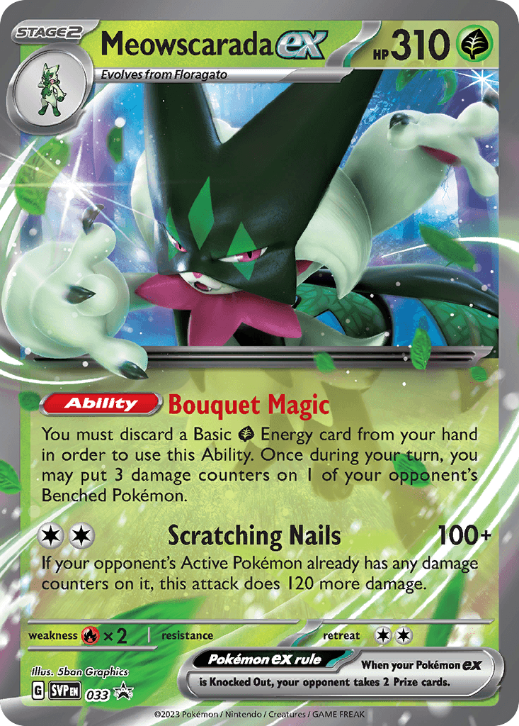Meowscarada ex, Scarlet & Violet Black Star Promos 33