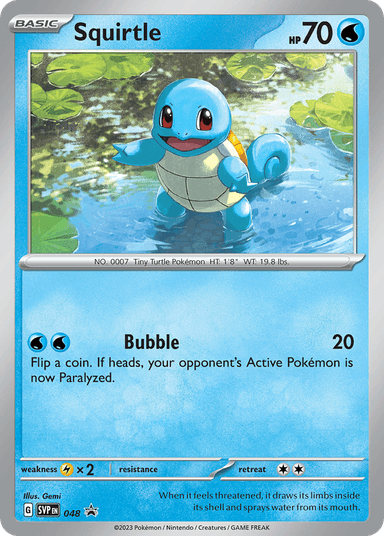 Squirtle, Scarlet & Violet Black Star Promos 48