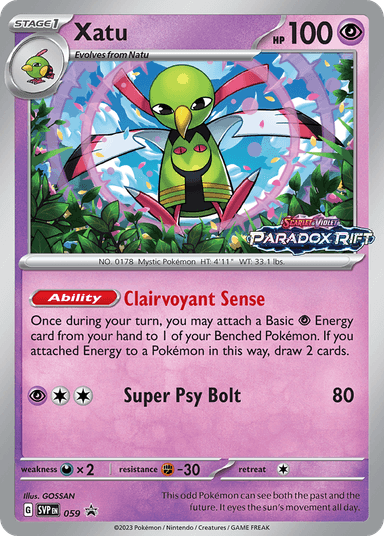 Xatu, Scarlet & Violet Black Star Promos 59