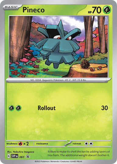 Pineco, Scarlet & Violet Black Star Promos 61