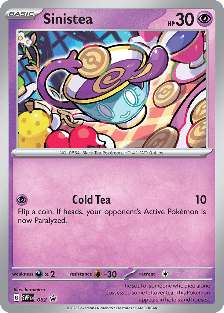 Sinistea, Scarlet & Violet Black Star Promos 62