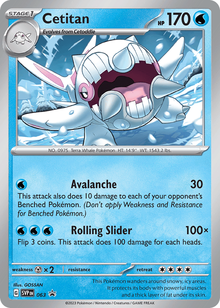 Cetitan, Scarlet & Violet Black Star Promos 63