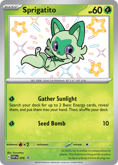 Sprigatito, Scarlet & Violet Black Star Promos 76