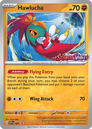 Hawlucha, Scarlet & Violet Black Star Promos 7