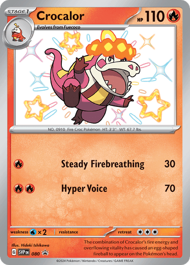Crocalor, Scarlet & Violet Black Star Promos 80