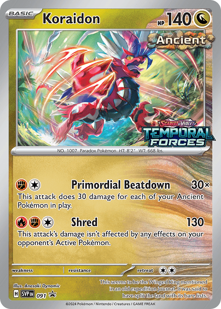 Koraidon, Scarlet & Violet Black Star Promos 91