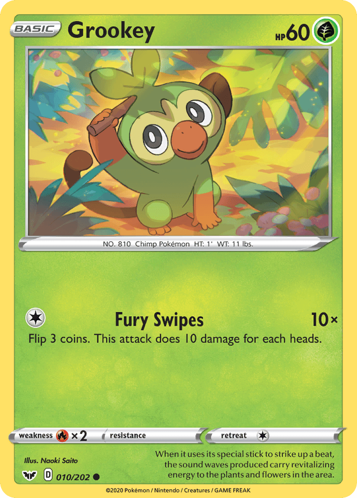 Grookey, Sword & Shield 10