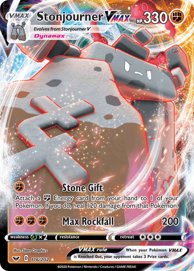 Stonjourner VMAX, Sword & Shield 116