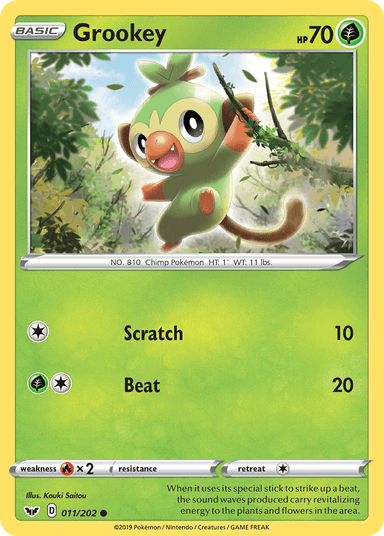Grookey, Sword & Shield 11