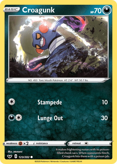 Croagunk, Sword & Shield 123