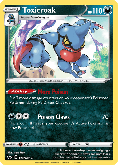 Toxicroak, Sword & Shield 124