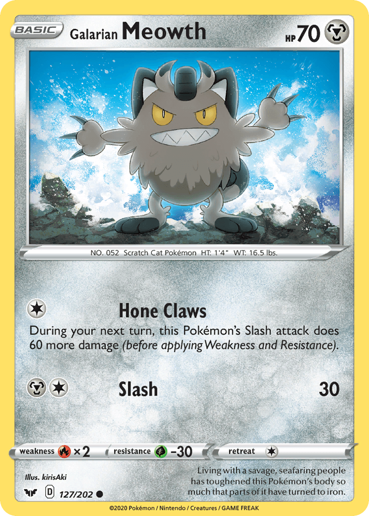 Galarian Meowth, Sword & Shield 127