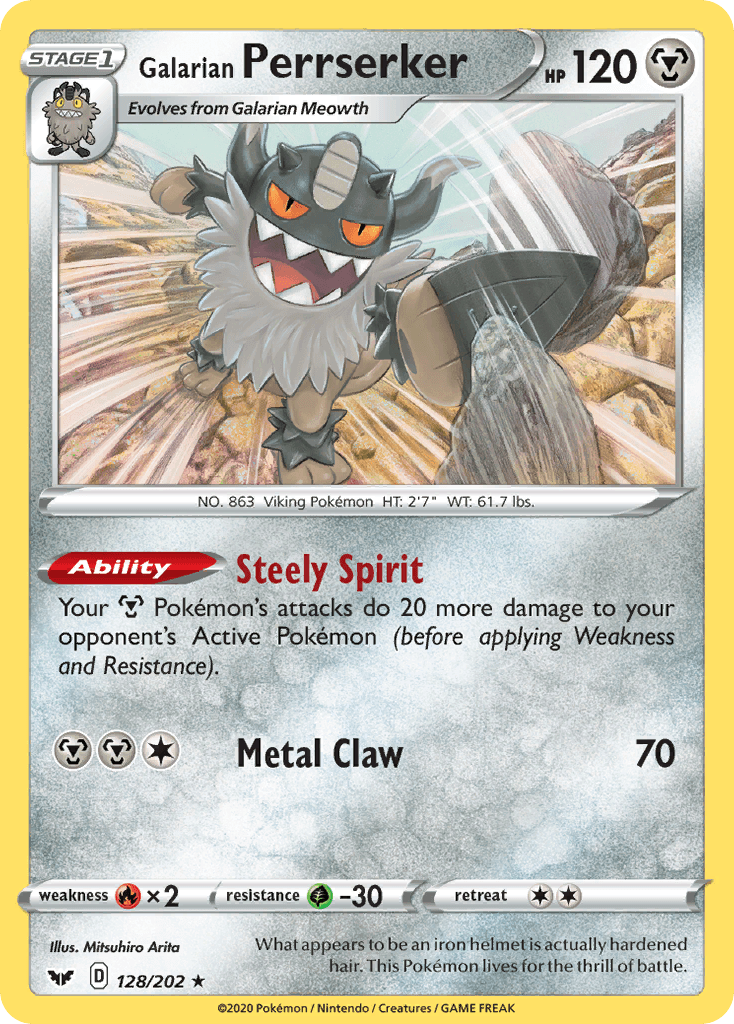 Galarian Perrserker, Sword & Shield 128