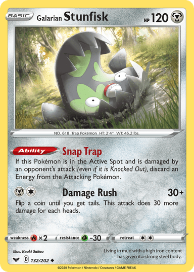 Galarian Stunfisk, Sword & Shield 132