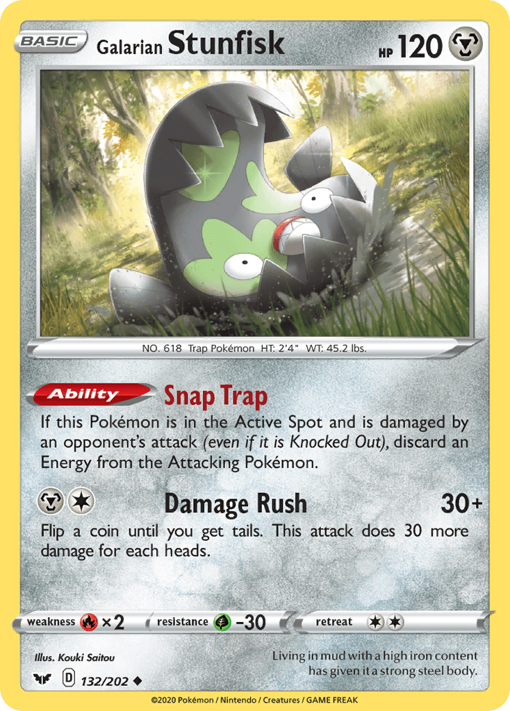 Galarian Stunfisk, Sword & Shield 132
