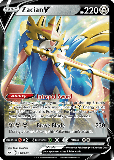 Zacian V, Sword & Shield 138
