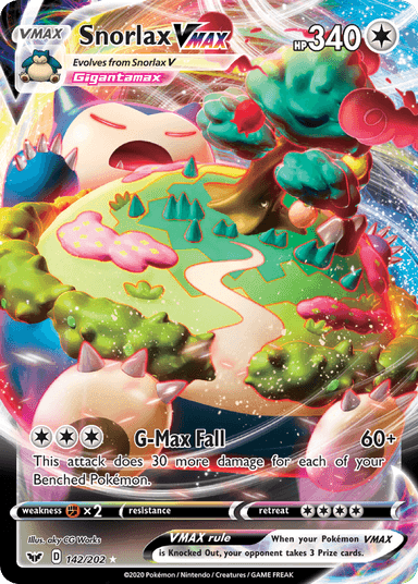Snorlax VMAX, Sword & Shield 142