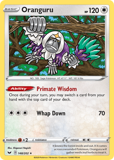 Oranguru, Sword & Shield 148