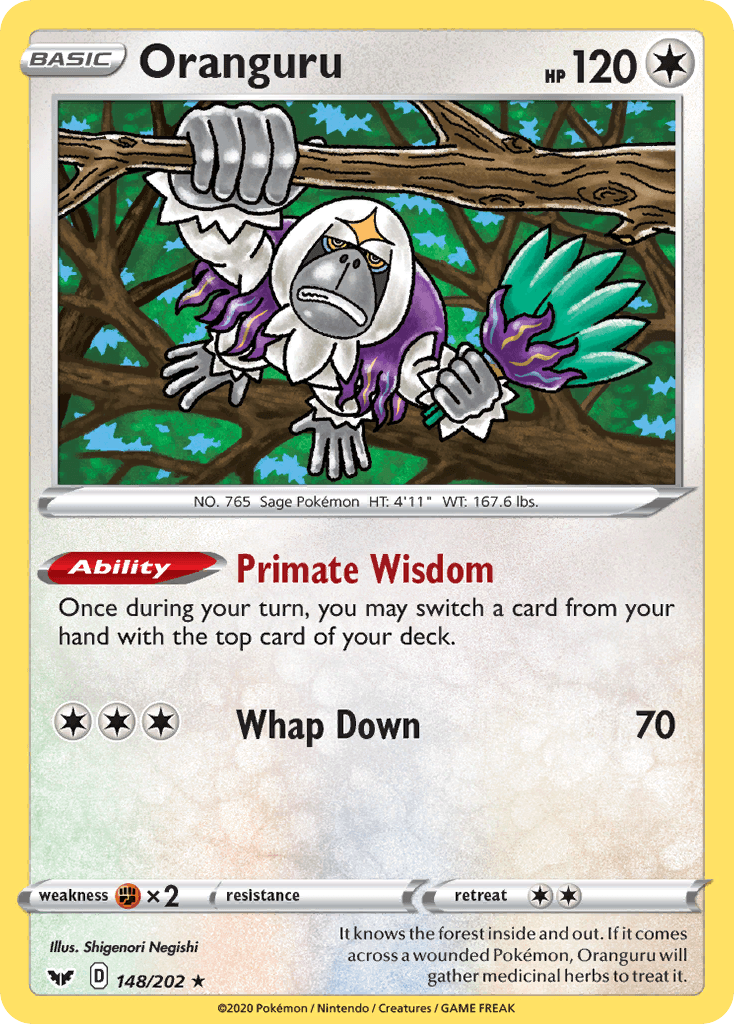 Oranguru, Sword & Shield 148