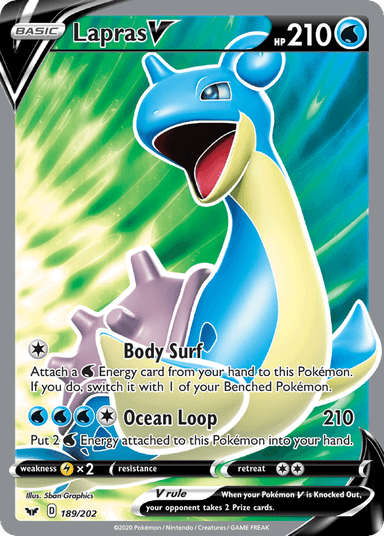 Lapras V, Sword & Shield 189
