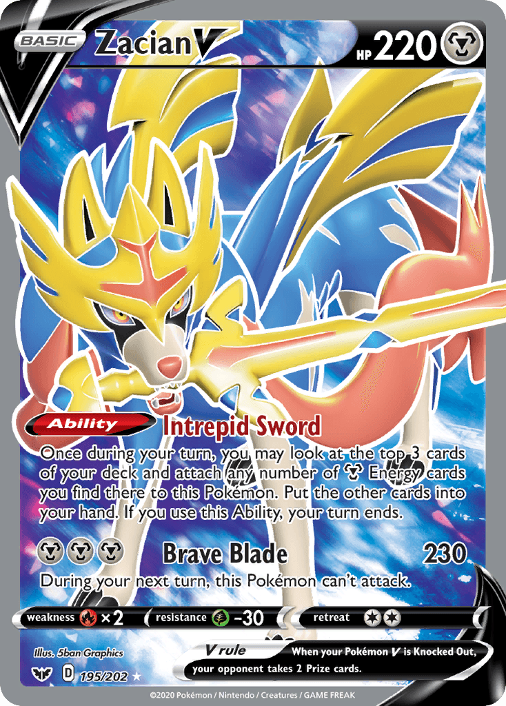 Zacian V, Sword & Shield 195