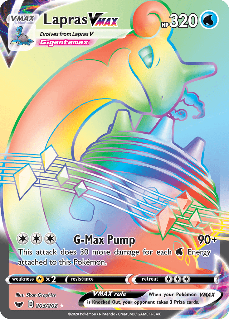 Lapras VMAX, Sword & Shield 203