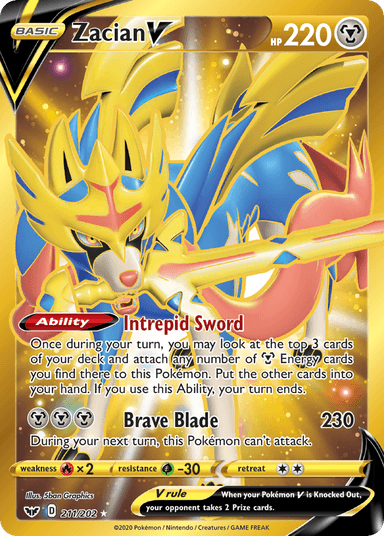 Zacian V, Sword & Shield 211