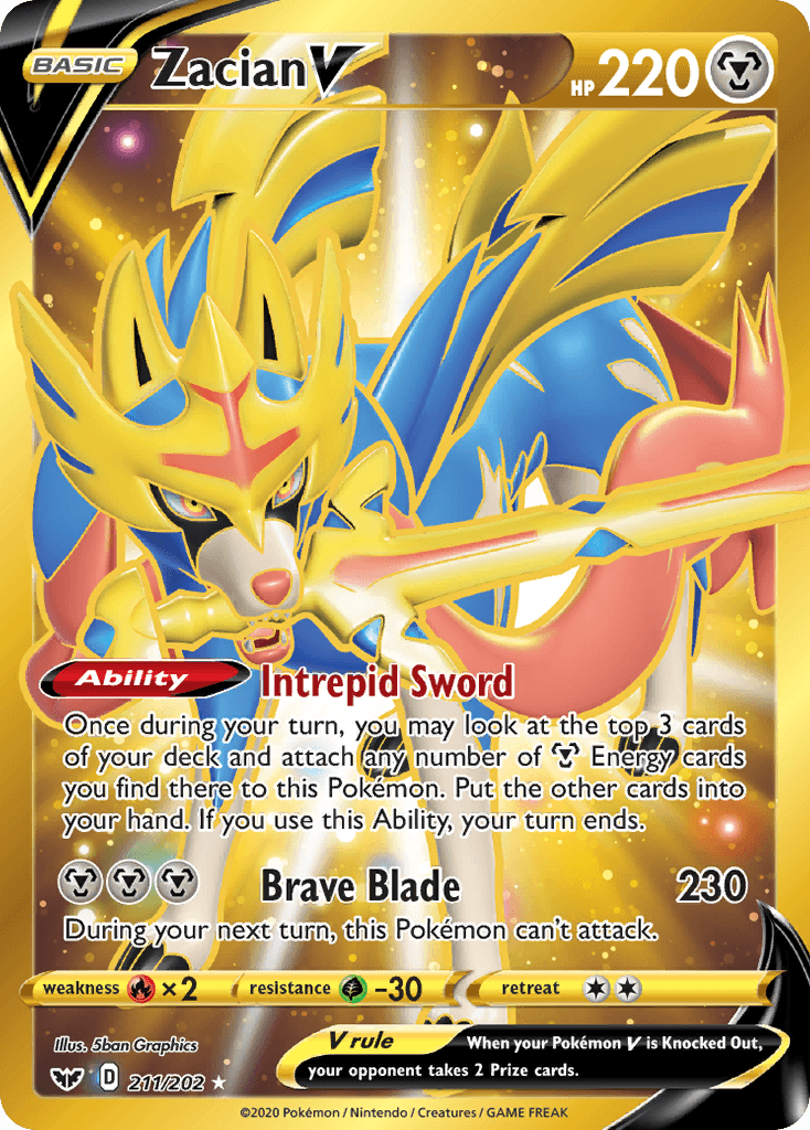 Zacian V, Sword & Shield 211
