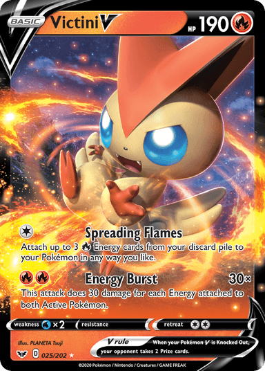 Victini V, Sword & Shield 25