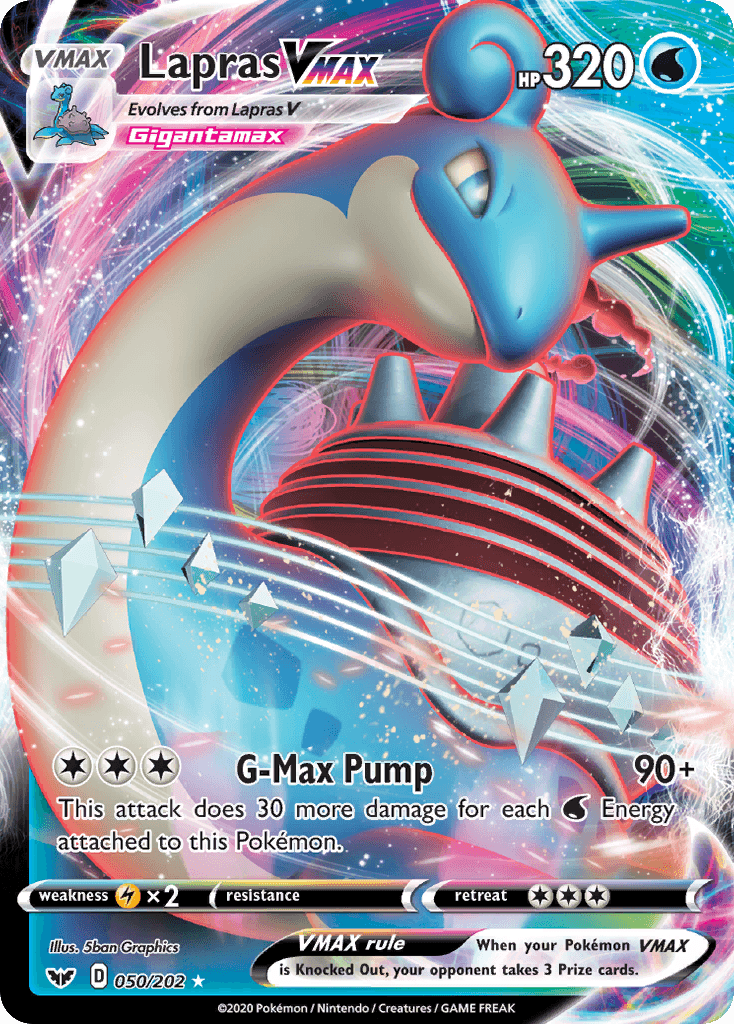 Lapras VMAX, Sword & Shield 50