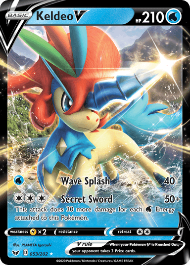 Keldeo V, Sword & Shield 53