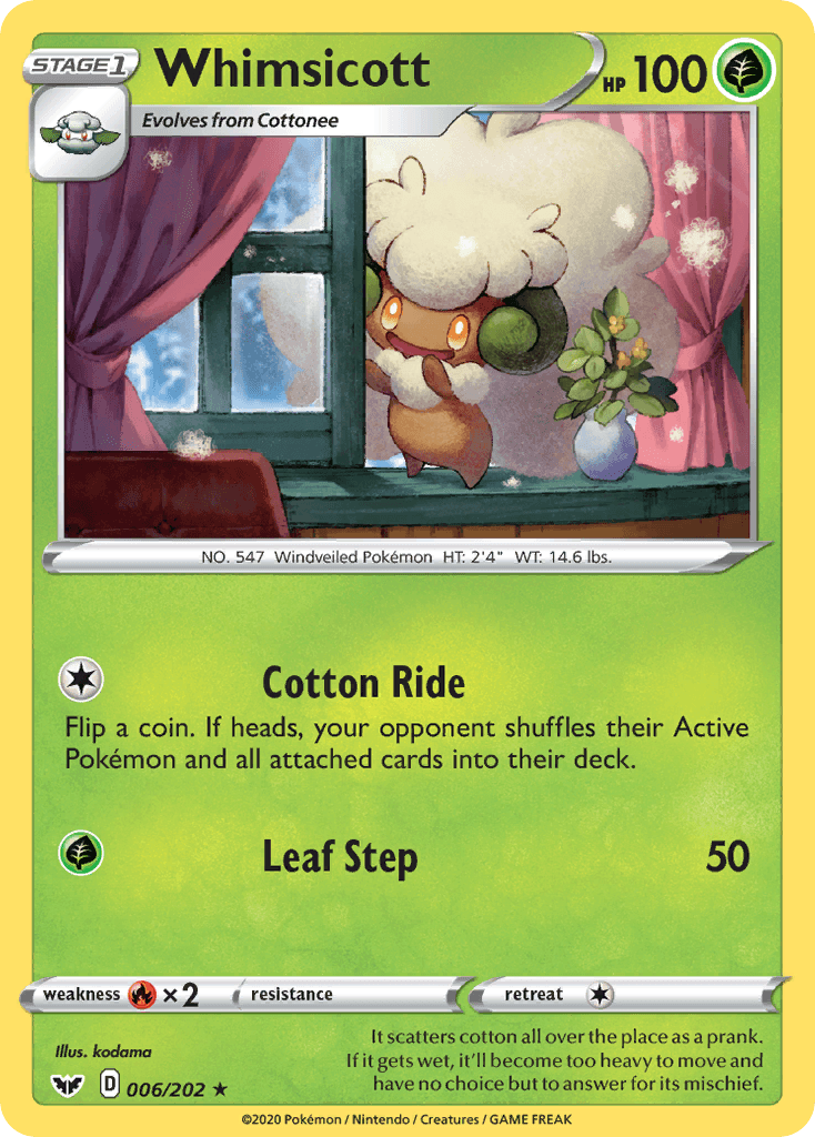 Whimsicott, Sword & Shield 6
