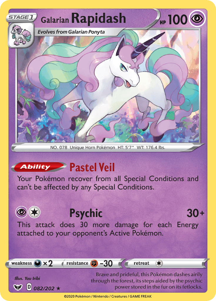 Galarian Rapidash, Sword & Shield 82
