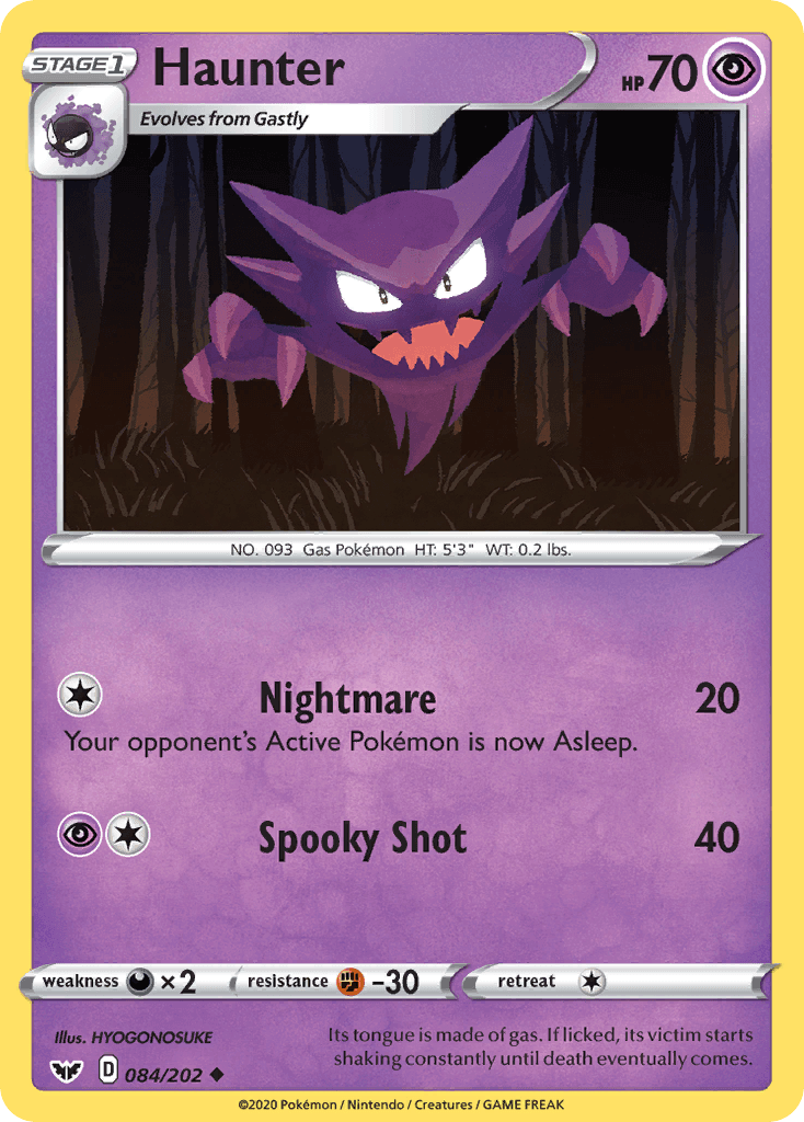 Haunter, Sword & Shield 84