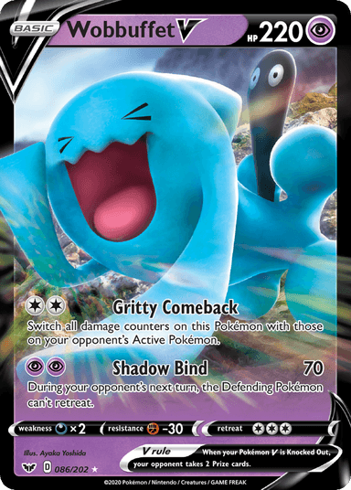 Wobbuffet V, Sword & Shield 86