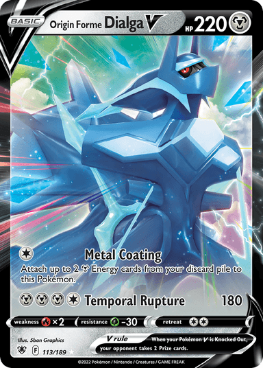 Origin Forme Dialga V, Astral Radiance 113