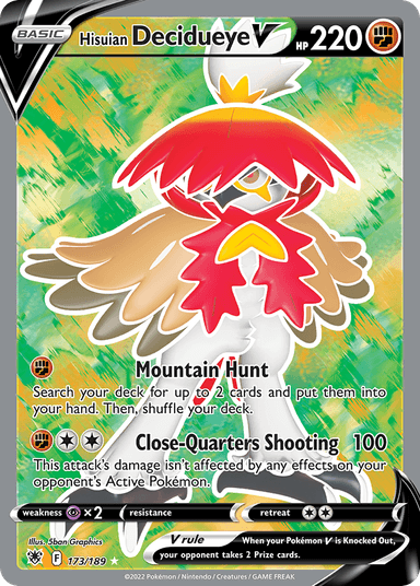 Hisuian Decidueye V, Astral Radiance 173